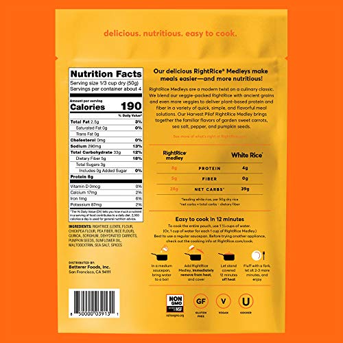 Rightrice Medley - Harvest Pilaf 6Oz. Pack Of 1 - Made From Ve
