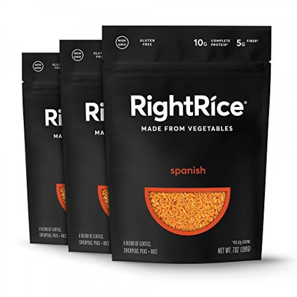 RightRice - Spanish 7oz. Pack of 3 - Made from Vegetables - Hi...