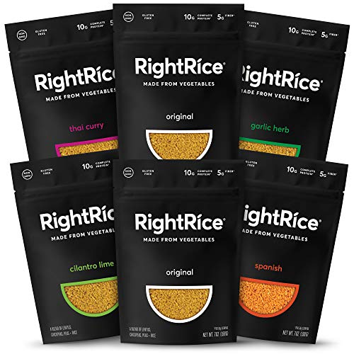 Rightrice - Variety Pack 7Oz. Pack Of 6 - Made From Vegetables