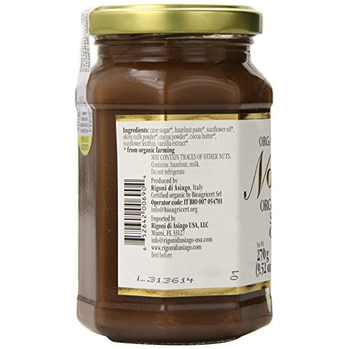 Rigoni Di Asiago Nocciolata Organic Hazelnut Spread, Cocoa And M