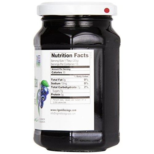 Rigoni Di Asiago Fiordifrutta Organic Fruit Spread, Wild Blueber