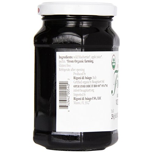 Rigoni Di Asiago Fiordifrutta Organic Fruit Spread, Wild Blueber