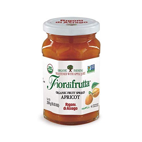 Rigoni Di Asiago Fiordifrutta Organic Fruit Spread, Apricot, Pac