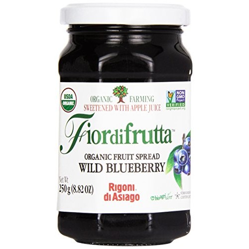 Rigoni Di Asiago Fiordifrutta Organic Fruit Spread, Wild Blueber