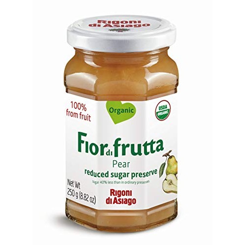 Rigoni Di Asiago Fiordifrutta Organic Fruit Spread, Pear, 6 Coun