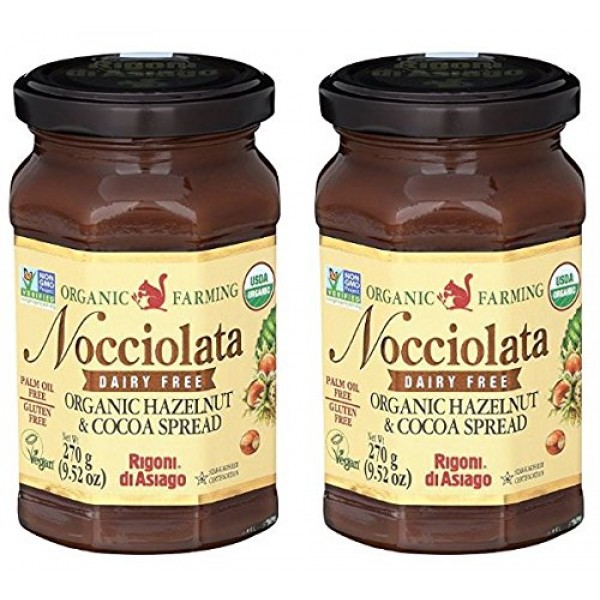 Rigoni Di Asiago Nocciolata DAIRY FREE Organic Hazelnut & Cocoa ...