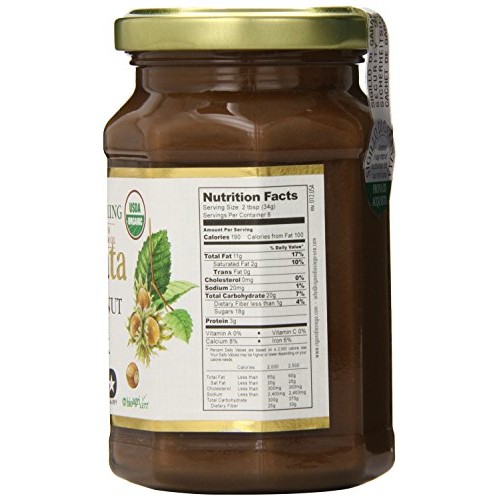 Rigoni Di Asiago Nocciolata Organic Hazelnut Spread, Cocoa and M...