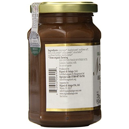 Rigoni Di Asiago Nocciolata Organic Hazelnut Spread, Cocoa and M...