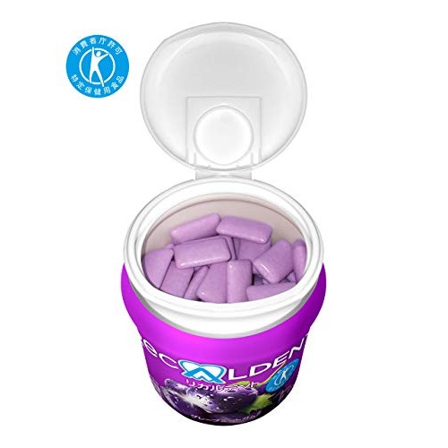 [Tokuho] Monderizu Japan Rikarudento Grape Mint Gum Bottle R 140G