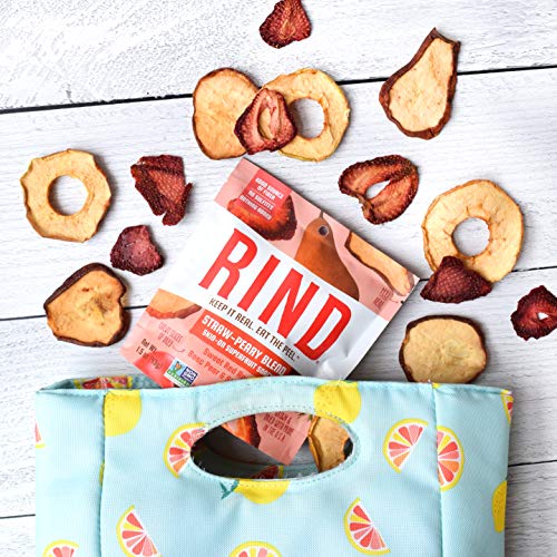 Rind Snacks Straw-Peary Blend Sun-Dried Skin-On Non-Gmo Superfru