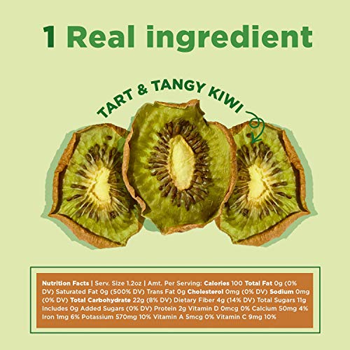 Rind Snacks Tangy Kiwi Dried Fruit Superfood, High Fiber, Vegan,