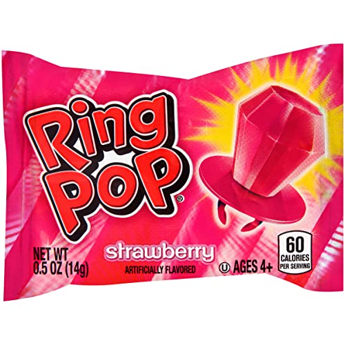 Ring Pop Individually Wrapped Pink Strawberry Bulk Lollipop East Ring Pop Individually Wrapped Pink Strawberry Bulk Lollipop East