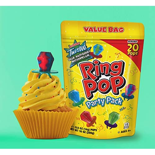 Ring Pop Individually Wrapped Variety Party Pack – 20 Count Cand