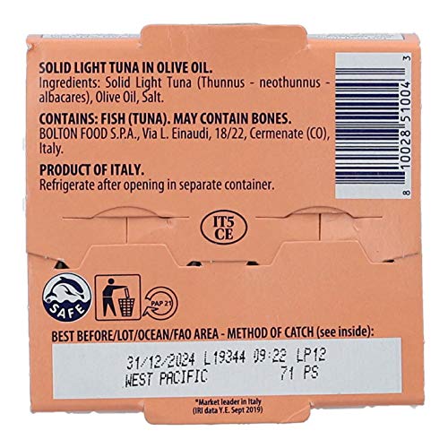 Rio Mare Tuna In Olive Oil, 5.6 Ounce Can Pack Of 3