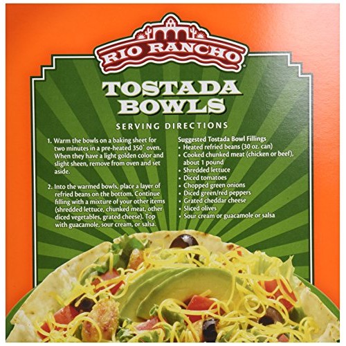 Rio Rancho Tostada Bowls, 4-Count