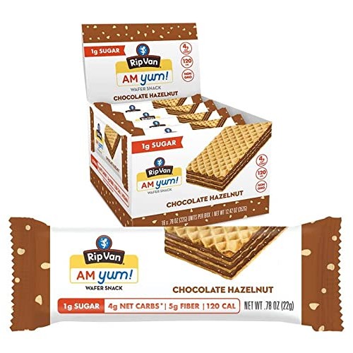 Rip Van AM YUM Chocolate Hazelnut - Keto Snacks - Non-GMO Snack ...