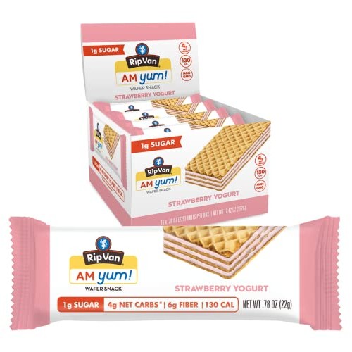 Rip Van AM YUM Strawberry Yogurt - Keto Snacks - Non-GMO Snack -...