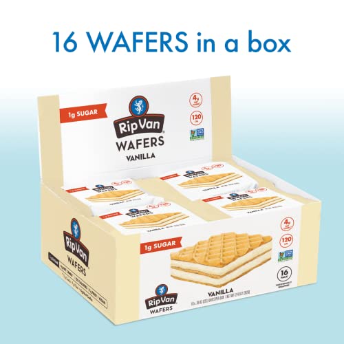 Rip Van Vanilla Wafer Cookies - Keto - Non-GMO - Healthy - Low C...