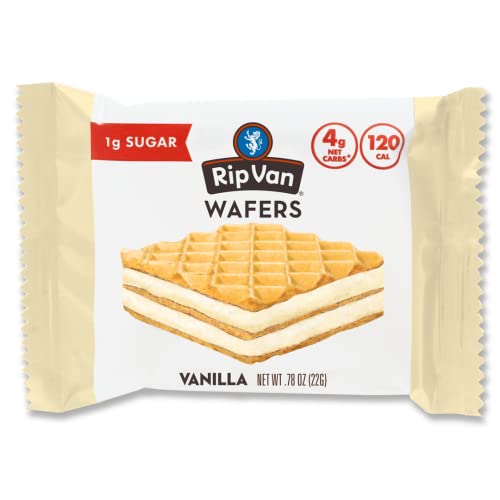 Rip Van Vanilla Wafer Cookies - Keto - Non-GMO - Healthy - Low C...