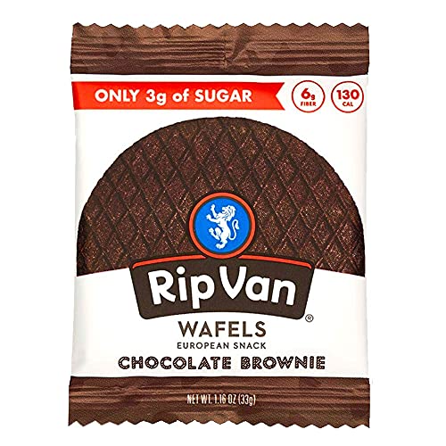 Rip Van Wafels Chocolate Brownie Stroopwafels - Healthy Snacks -...