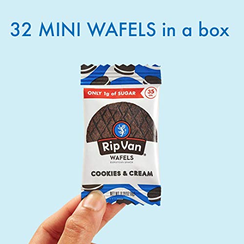 Rip Van Wafels Cookies &Amp; Cream Mini Stroopwafels - Low Carb Snac