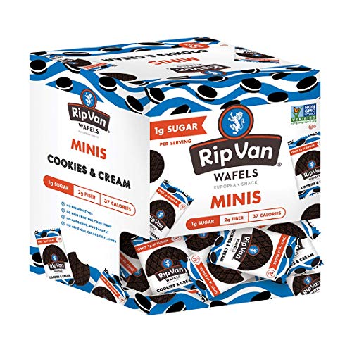 Rip Van Wafels Cookies &Amp; Cream Mini Stroopwafels - Low Carb Snac