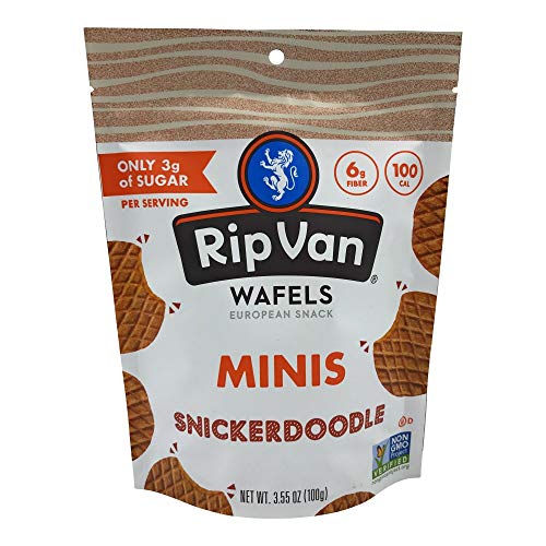 Rip Van Wafels, Cookies Mini Snickerdoodle, 3.55 Ounce