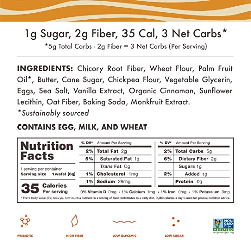 Rip Van Wafels Dutch Caramel & Vanilla Mini Stroopwafels - Low C...