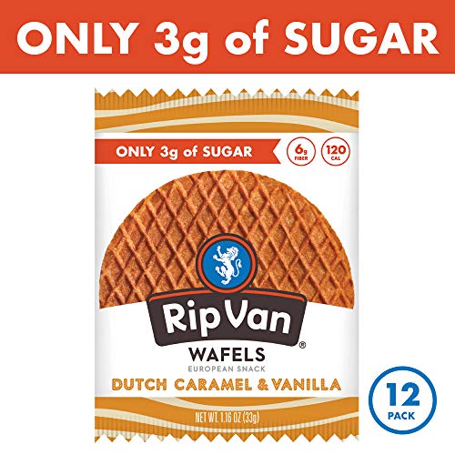 Rip Van Wafels Dutch Caramel &Amp; Vanilla Stroopwafels - Healthy Sn