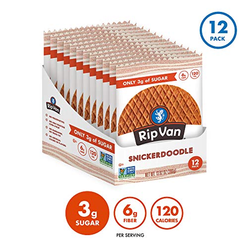 Rip Van Wafels Snickerdoodle Stroopwafels - Healthy Snacks - Non