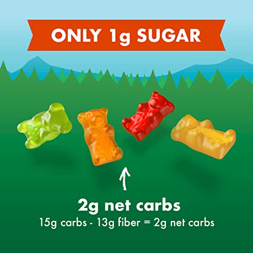 Keto Gummy Bears - Low Sugar Mixed Fruit Keto Gummies 1G - Hea
