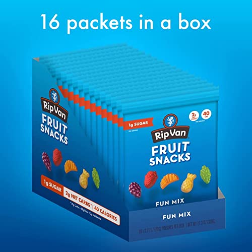 Low Sugar Fruit Snacks - Low Carb Mixed Fruit Gummies 1g - Hea...