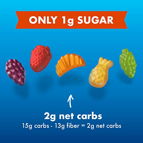 Low Sugar Fruit Snacks - Low Carb Mixed Fruit Gummies 1g - Hea...