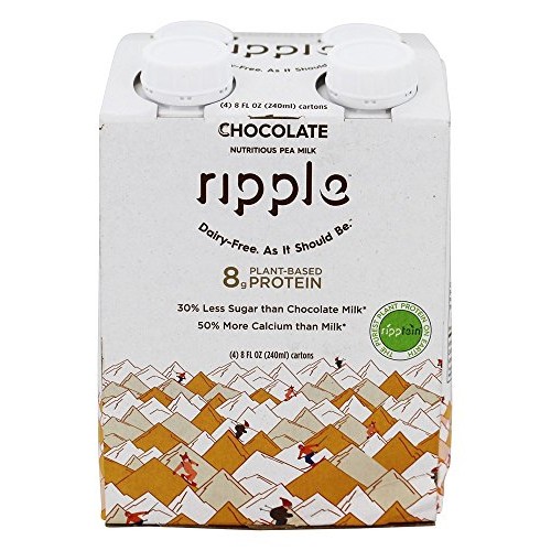 Ripple Foods Pbc, Milk, Aseptic, Chocolate, Pack Of 4, Size 4/8