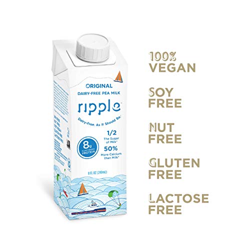 Ripple Non-Dairy Milk, Original | Vegan Milk With 8G Pea Protein