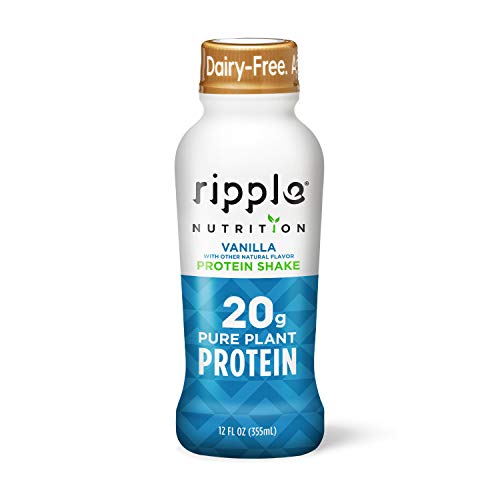 Ripple Vegan Protein Shake, Vanilla | 20G Nutritious Plant Based Ripple Vegan Protein Shake, Vanilla | 20G Nutritious Plant Based