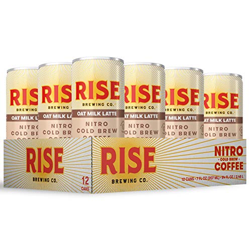 Rise Brewing Co. | Oat Milk Nitro Cold Brew Latte 12 Pack 7 Fl