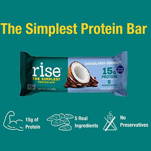 Rise Pea Protein Bar, Carob Coconut, Soy Free, Paleo Breakfast &Amp;