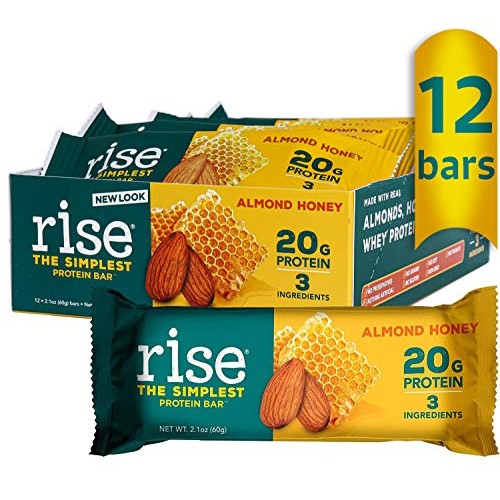Rise Whey Protein Bar, Almond Honey, Healthy Breakfast &Amp; Snack B