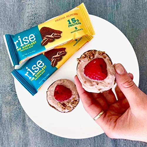 Rise Whey Protein Bar, Mocha Almond 15G Of Protein, Five Ingredi