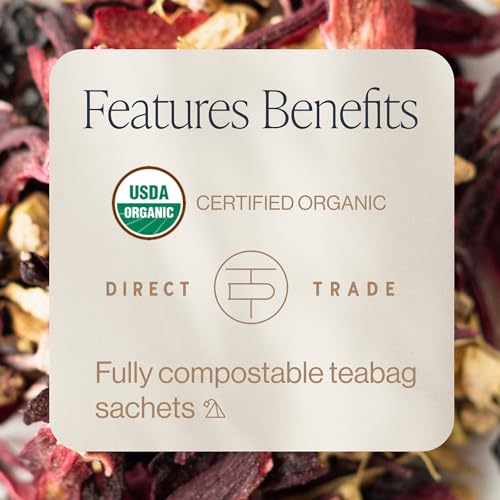 Rishi Tea Elderberry Healer Herbal Tea | USDA Organic Direct Tra...