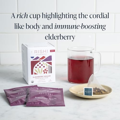 Rishi Tea Elderberry Healer Herbal Tea | USDA Organic Direct Tra...