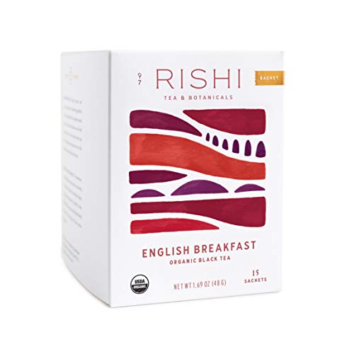 Rishi Tea English Breakfast Tea - Organic Black Tea Sachet Bags ...