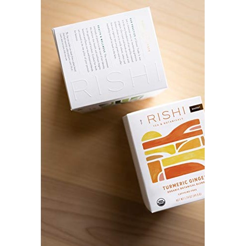 Rishi Tea Organic Caffeine Free Tea Bags, Turmeric Ginger, 15Count