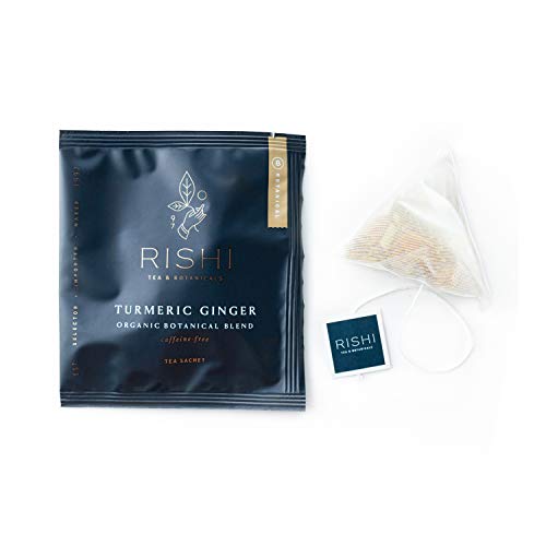 Rishi Tea Turmeric Ginger Herbal Tea | Immune Support, Usda Cert