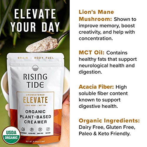 Rising Tide Elevate Keto Coffee Creamer With Mct Oil And Lions Rising Tide Elevate Keto Coffee Creamer With Mct Oil And Lions