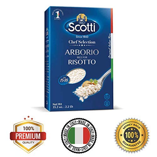 100% Italian Riso Scotti Arborio Rice Vacuumed Packed 2.2 Lb Che