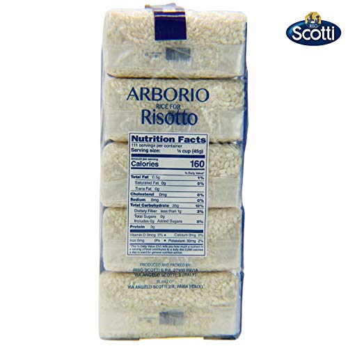 Riso Scotti Italian Arborio Risotto Rice | 1 Kilogram | 2.2 Poun