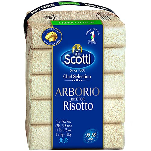 Riso Scotti Italian Arborio Risotto Rice | 1 Kilogram | 2.2 Poun