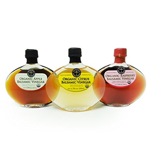 Ritrovo Organic Apple Balsamic Vinegar, 6.78Fl.Oz. 200Ml